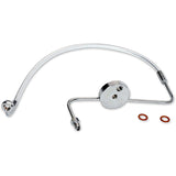 Magnum Shielding Designer Series Front Lower Brake Line Kit Sterling Chromite II - 37008 For Harley Softail 2000-2014