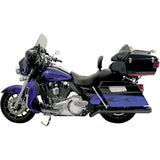 Bassani Xhaust Pseudo Left-Side Megaphone Muffler Black - 1F49RB For Harley Touring 2009-2016
