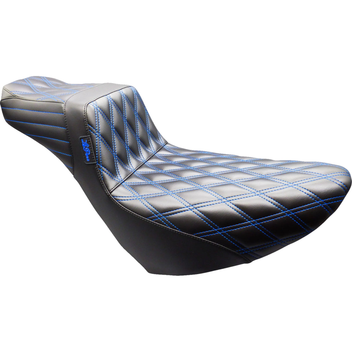 LE PERA 0802-1676 LYR-580DLDD-BE01 Tailwhip Daddy Long Legs Seat black - double diamond - blue stitch - fl/fx '18-'25