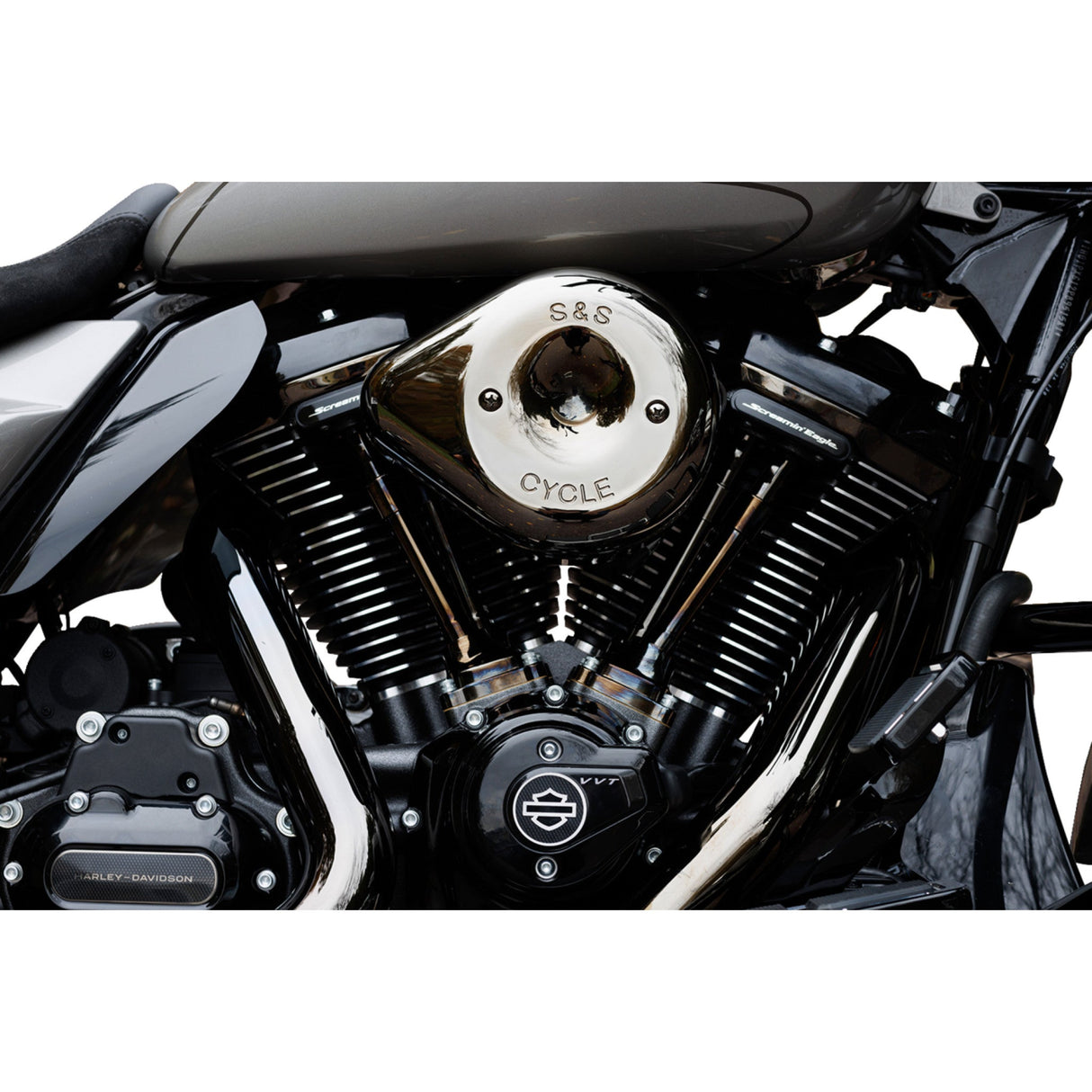 S&S Cycle Stealth Air Cleaner Kit Cover M8 Touring - 170-0797 For Harley Touring 2023-2026