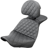 Saddlemen Explorer Lattice Stitch Seat Lattice Stitched Backrest FX - 818-29-030LS For Harley Softail 2018-2026