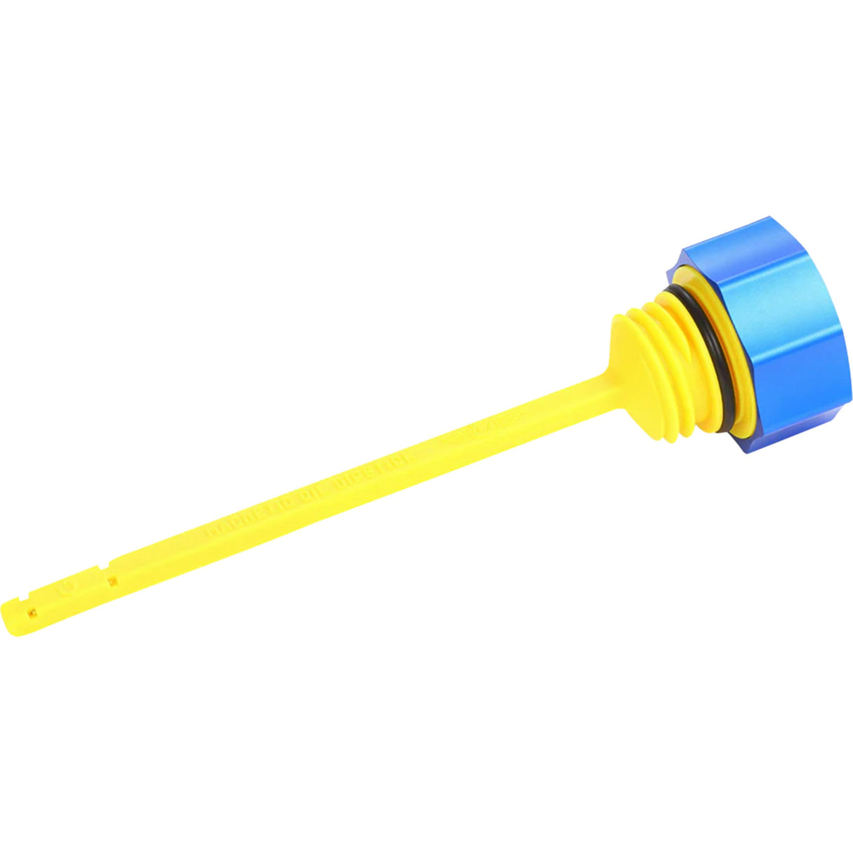 Figurati Designs Performance Magnetic Oil Dipstick Curved Blue M8 Touring Trike - FDP01-M8SM-B For Harley Touring 2017-2026