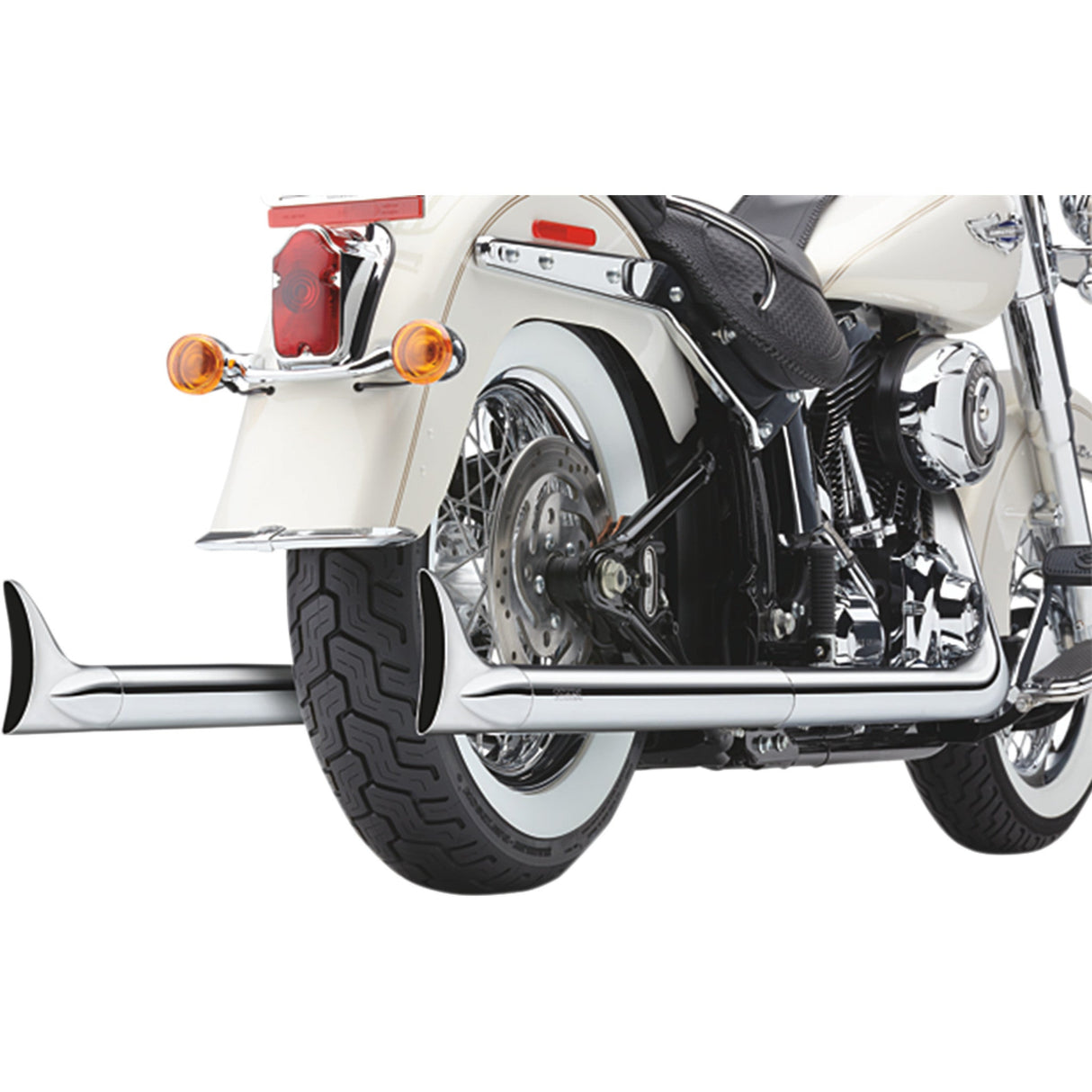 COBRA 1800-1754 6987 Bad Hombre Dual Exhaust System - True Dual Exhaust - Fishtail - '97-'06 Softail