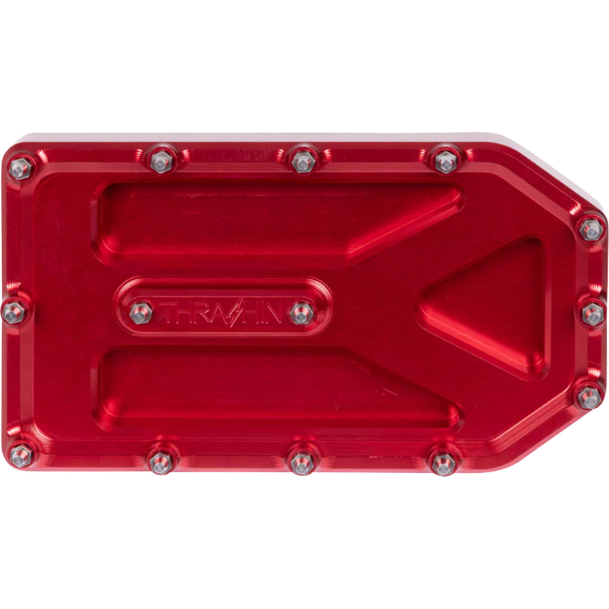 Thrashin Supply CO. Aggressor Brake Pedal Pad Red Touring - TSC-2220-2 For Harley Motorcycles 2006-2026