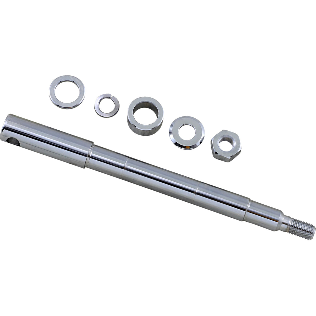 DRAG SPECIALTIES 0214-1877 Front Axle Kit Axle Kit - Front - Chrome