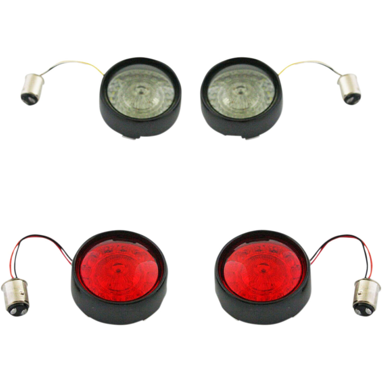 Custom Dynamics Bullet Bezel Turn Signal Assembly - PB-BCM2-BB-B For Harley Motorcycles 2011-2024