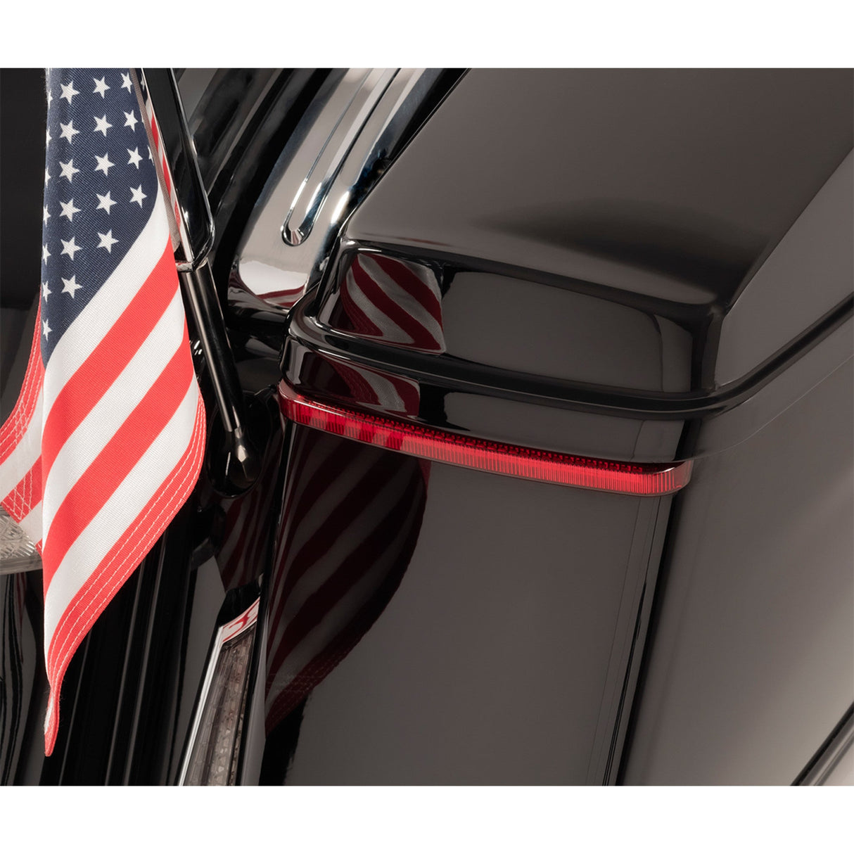 Ciro Bag Blades® Accent Lights Red Turn Signals Red Lens - 40062 For Harley Touring 2014-2024