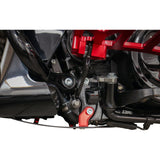 THRASHIN SUPPLY CO. 0506-2533 TSC-3035-2 Forged Carbon Fiber Skid Plate Skid Plate - Carbon Fiber/Forged - With Red Brackets - FLHX/FLTRX