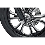 DRAG SPECIALTIES 0309-0217 Axle Caps chrome - front