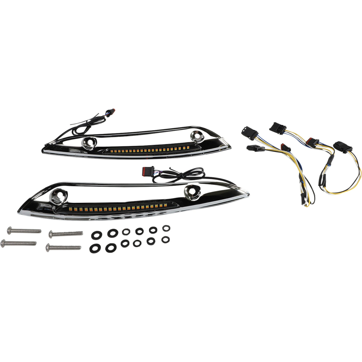 Custom Dynamics Windshield Trim - CD-RG-SWT-AW2-C For Harley Road Glide 2015-2025