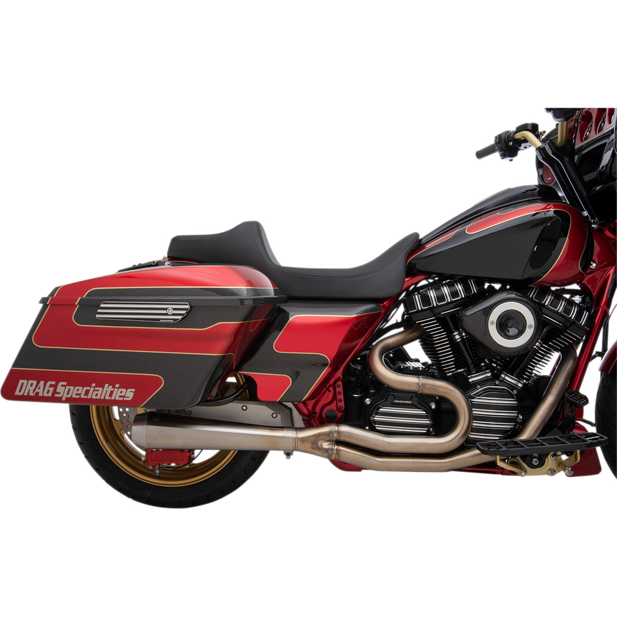 DRAG SPECIALTIES Extended Reach Predator III Seat - FL '08-'23