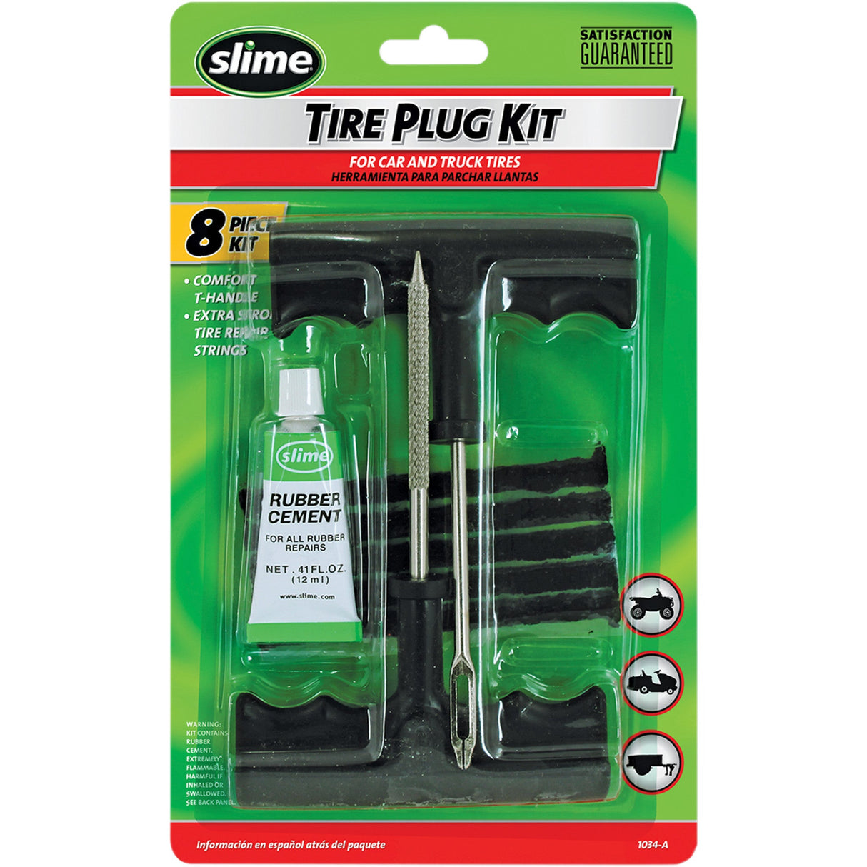 SLIME 0364-0015 1034-A Tire Plug Kit Plug Kit - Tire