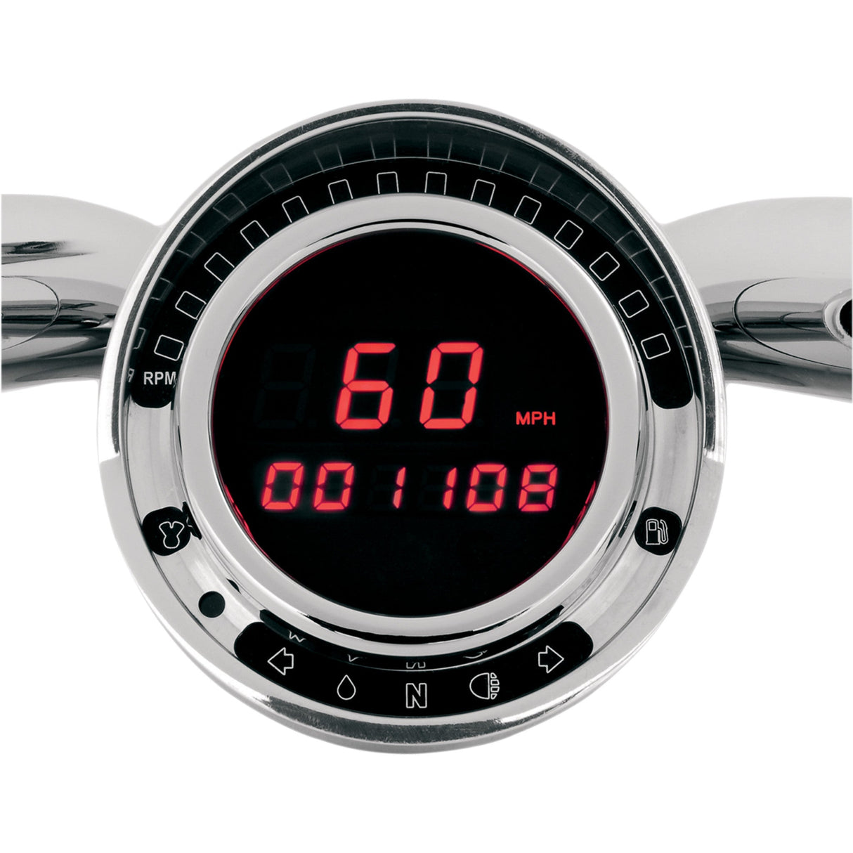 DAKOTA DIGITAL 2210-0149 BD-140-R Big Dog Direct Plug-in Speedometer - Red LED
