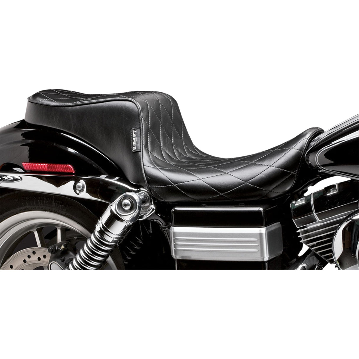 LE PERA 0803-0616 LK-021DM Cherokee Seat - Diamond Pleated - Black - FL/FX '06-'17