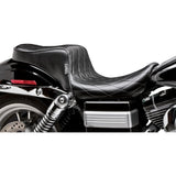 LE PERA 0803-0616 LK-021DM Cherokee Seat - Diamond Pleated - Black - FL/FX '06-'17
