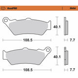 Moto-Master Road Pro Sintered Front Brake Pads - 403301-PU For Harley Street 2016-2020 | Indian Scout 2015-2023