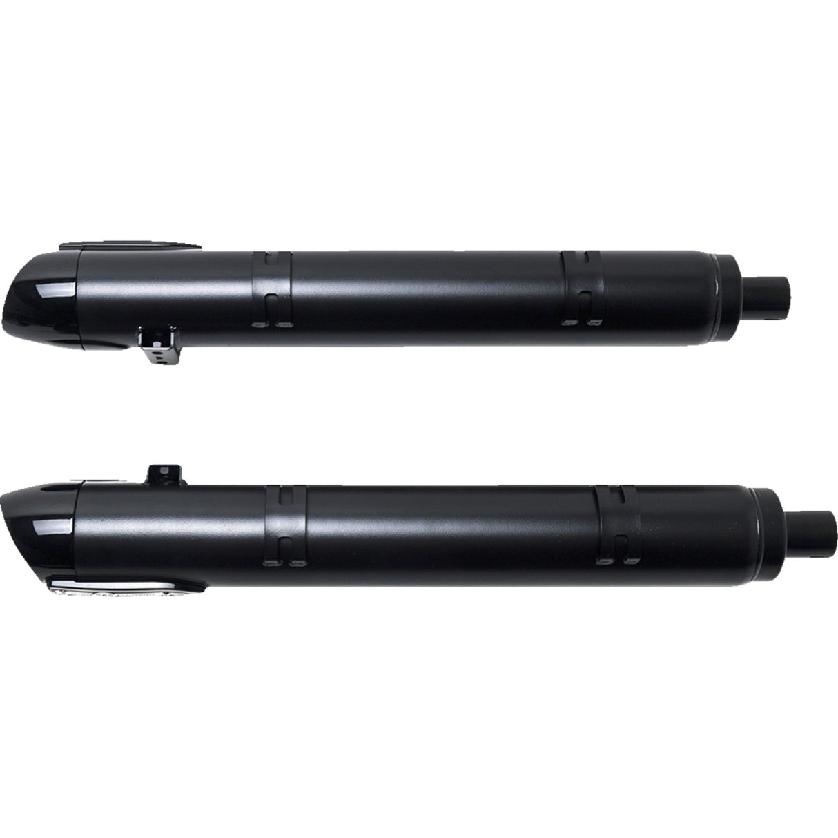 S&S Cycle 4" Broadhead Slip-On Mufflers Slash Cut Black - 550-1075 For Indian 2014-2022