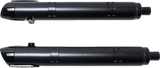 4" Broadhead Slip-On Mufflers - Slash Cut - Black - 1801-1764