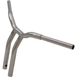 LA CHOPPERS 0601-4942 LA-7338-14 Kage Fighter Welded Bent-Riser Handlebar - One Piece - Bent - 14" - Chrome