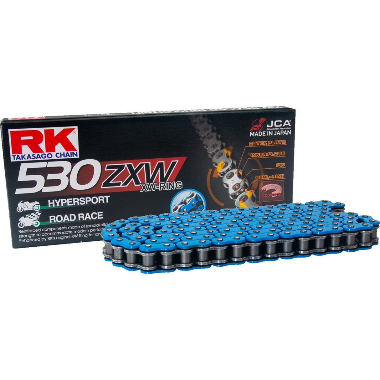 RK 1223-1940 BB530ZXW-170 530 ZXW Chain 530 ZXW - Drive Chain - 170 Links - Blue