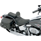 Drag Specialties Backrest Compatible Solo Seat — Smooth Solo Seat Smooth Driver Backrest FL FX - 0802-0632 For Harley Softail 2000-2006