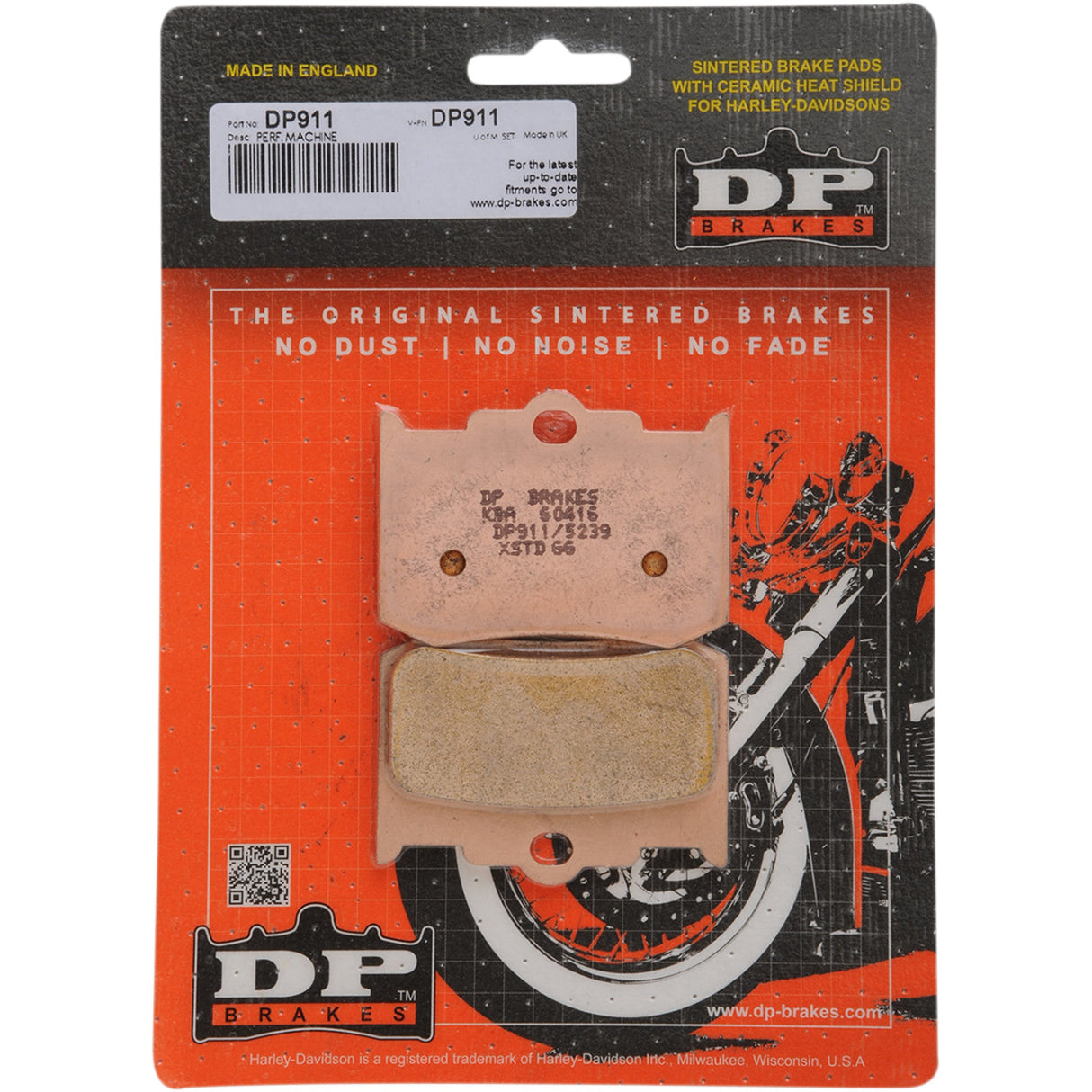 DP Brakes Sintered Metal Caliper Brake Pads - DP911 For Indian 2002-2003