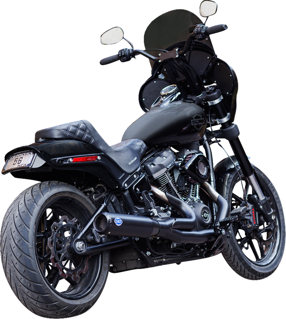 2-into-1 Qualifier Exhaust System - Race Only - Guardian Black - 1800-2685
