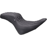 Mustang Squareback Seat Double Diamond Black Stitch Fxbr - 86006 For Harley Softail Breakout 2023-2025