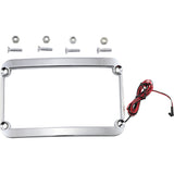 KLOCK WERKS 2030-0803 KWS-01-0088-C The One Rear Fender Lighted License Frame - Lighted License Plate Frame - Chrome