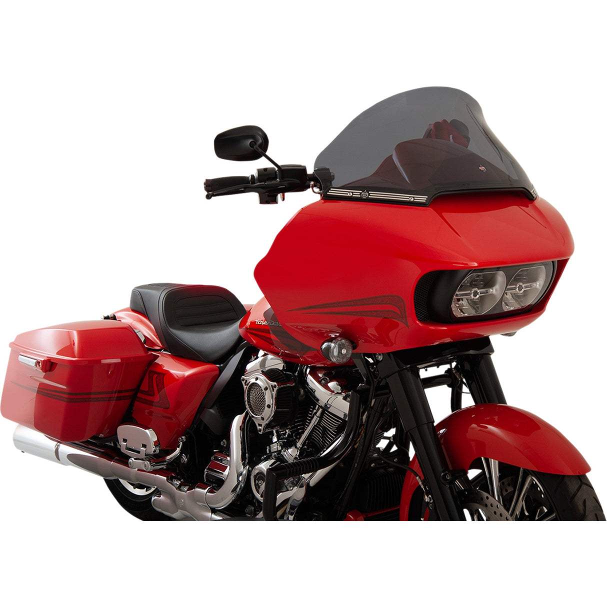 KLOCK WERKS 2310-0584 KW05-01-0328 Pro Touring Flare Windshield - 12" - Dark Smoke - FLTR