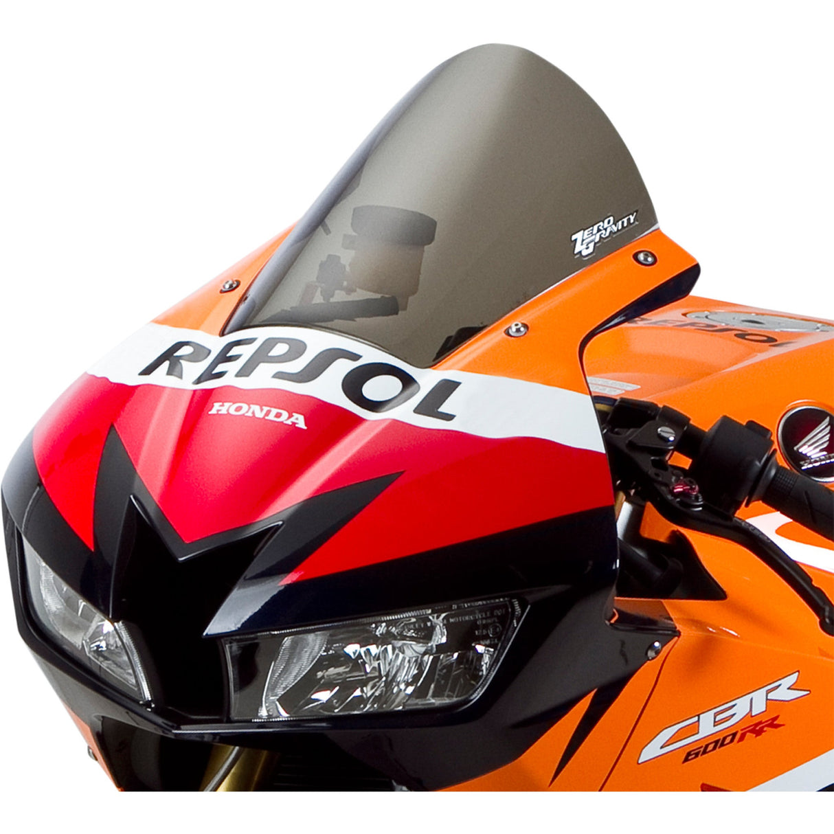 ZERO GRAVITY 2301-1642 24-408-02 Corsa Windshield Corsa Windscreen - Smoke - 600RR
