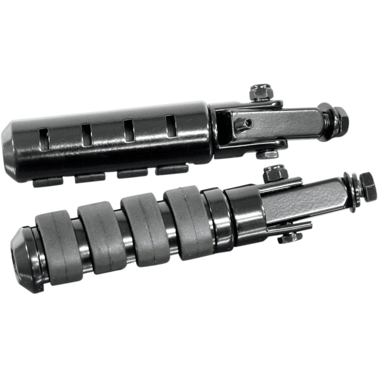 RIVCO PRODUCTS 1620-0812 PEGSBK Anti-Vibration Folding Highway Pegs Adjustable Highway Mount Peg - Black