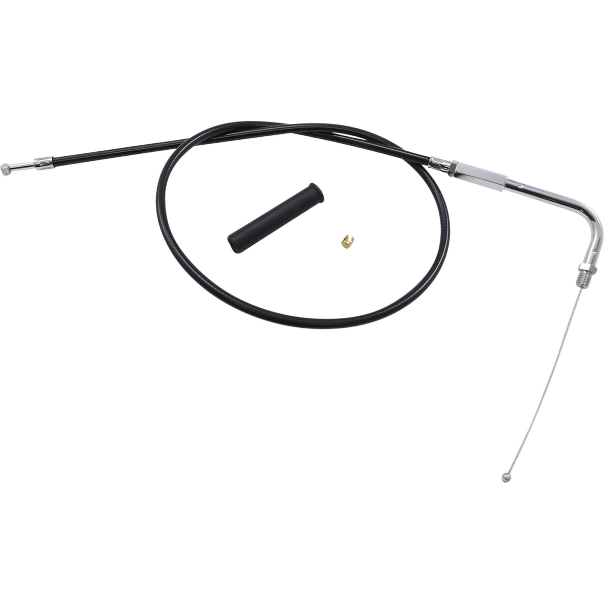 DRAG SPECIALTIES 0650-0345 Black Vinyl Cable Black Vinyl Throttle Cable - 30"