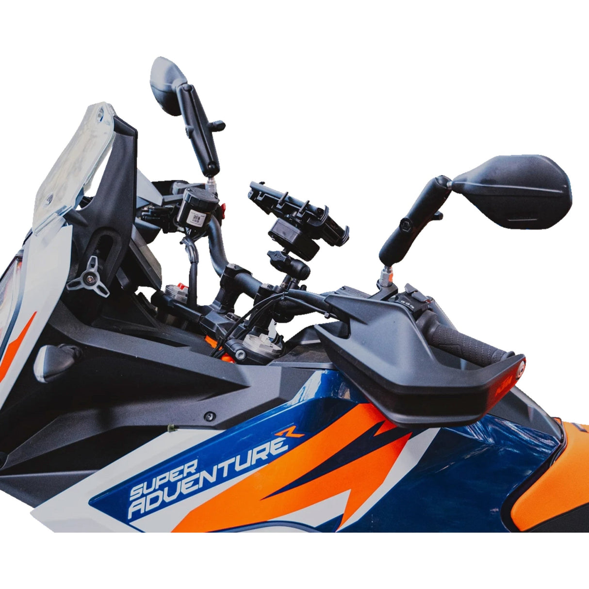 RAM MOUNTS 0640-1725 RAP-465RL Tough-Mirror™ Left/Right Mirrors without Ball Tough-Mirror™ - Side View - Oval - Black - Left/Right