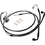 Magnum Shielding Designer Series Front Lower Brake Line Kit Black Pearl - 47010 For Harley Touring 2008-2013