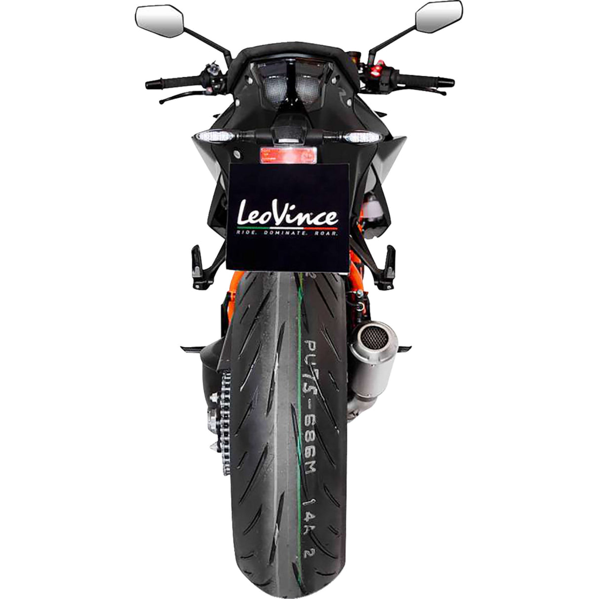 LEOVINCE 1811-4126 15243U LV-10 Slip-On Muffler stainless steel