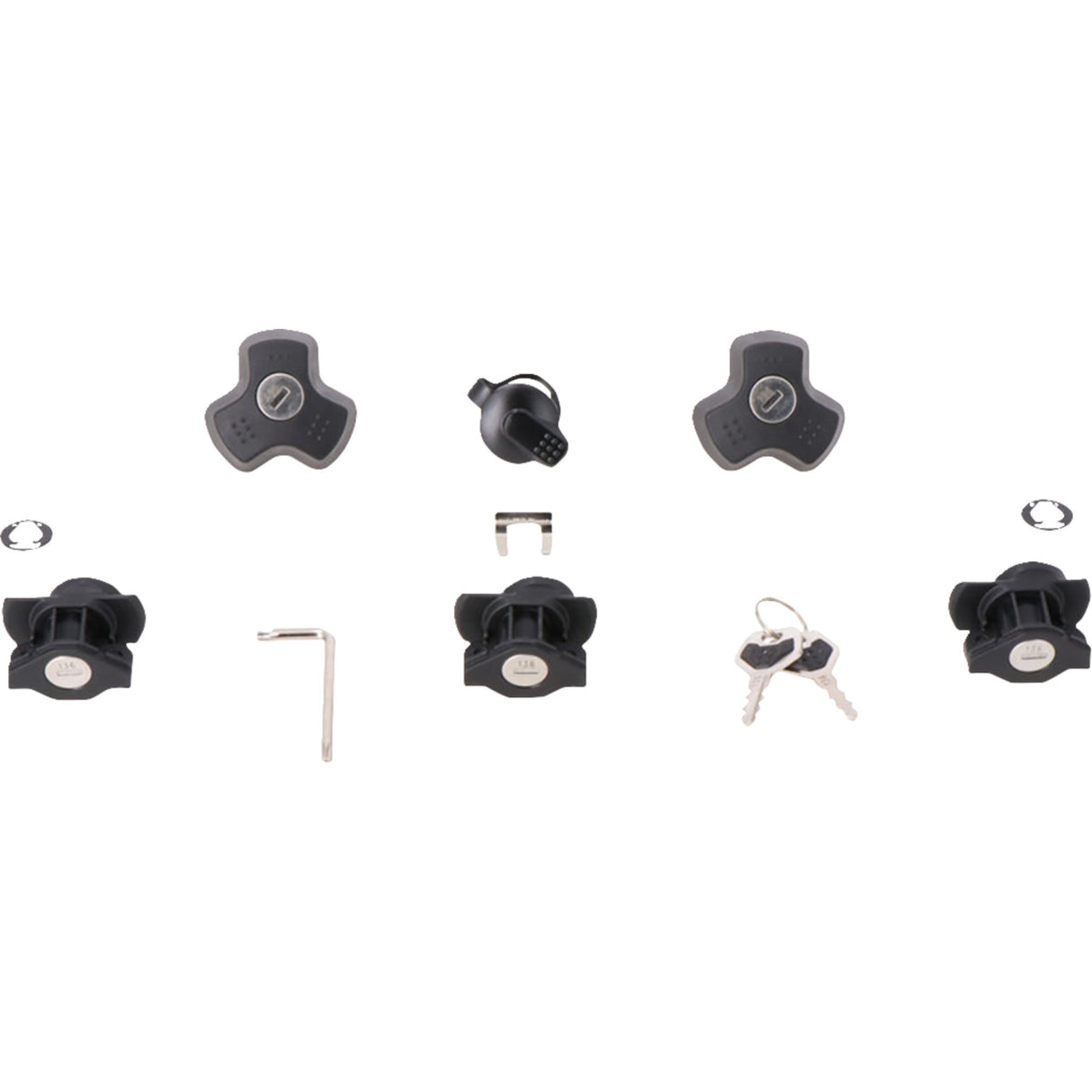 SW-MOTECH 3501-1996 LOC.00.745.10200 Hard Case DUSC Lock Set DUSC Lock Set - 3 Locks + 1 TRAX Lock Set + 2 Anti-theft Devices
