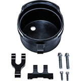 PERFORMANCE MACHINE (PM) 0602-1514 0208-2192-SMB Roung Gauge Relocation Kit - Round - Black