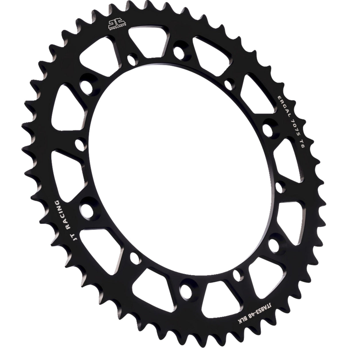 JT SPROCKETS 1211-2605 JTA853.48BLK RaceLite Aluminum Rear Sprocket Rear Sprocket - Black - 48 Tooth - Yamaha