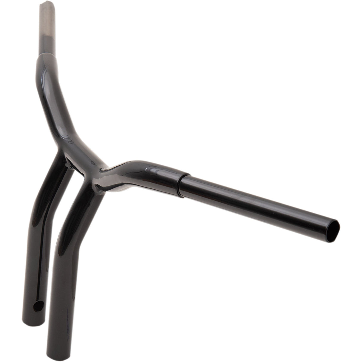 LA CHOPPERS 0601-4941 LA-7338-12B Kage Fighter Welded Bent-Riser Handlebar - One Piece - Bent - 12" - Black