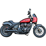 S&S Cycle 2-Into-1 Qualifier Exhaust System Guardian Black 49-State Indian Chief - 550-1116 For Indian 2022-2024