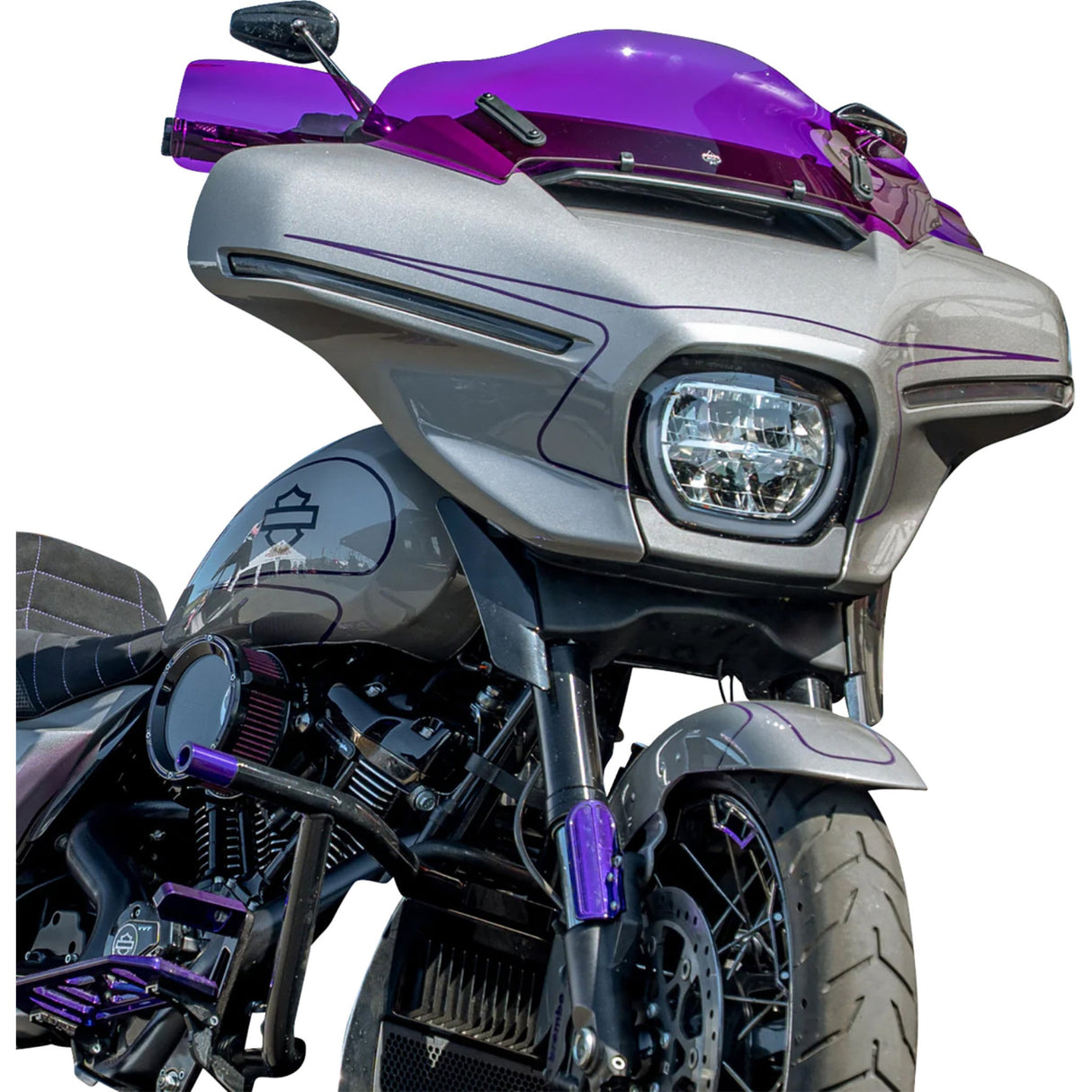 KLOCK WERKS 0635-2837 KWS-01-0134-23 Flare® Handguards '23-'25 harley-davidson - purple