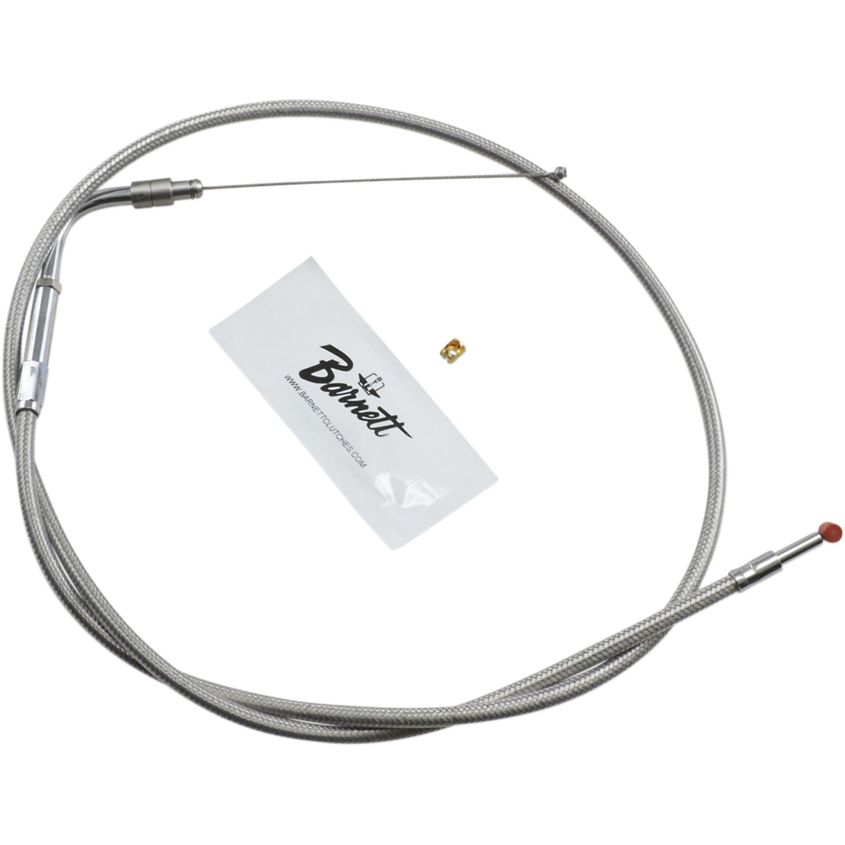 Barnett Stainless Steel Throttle Idle Cable +6" - 102-30-30012-06 For Harley Softail 2001-2015