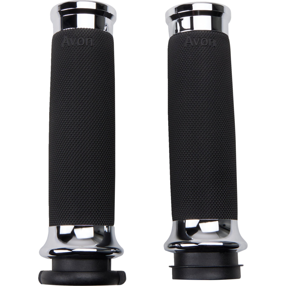 SLYFOX 0630-3084 CC-85-CH-FL-FOX Grips - TBW - Chrome