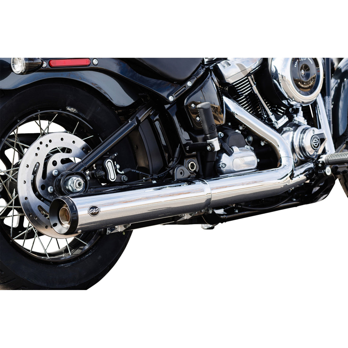 S&S Cycle Grand National Slip-On Muffler 50 State 4" Chrome M8 Softail - 550-1160 For Harley Softail 2025