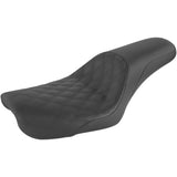 Saddlemen Profiler™ Lattice Stitch Seat Front Lattice Rear Smooth Black - 804-04-149 For Harley Dyna 2004-2005