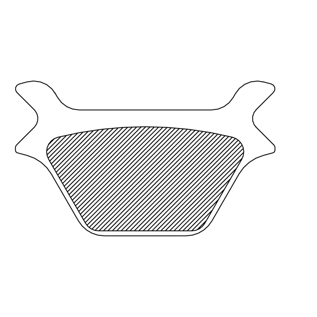 DRAG SPECIALTIES 1720-0206 Organic Harley/Buell Brake Pads Organic Brake Pads - Harley-Davidson