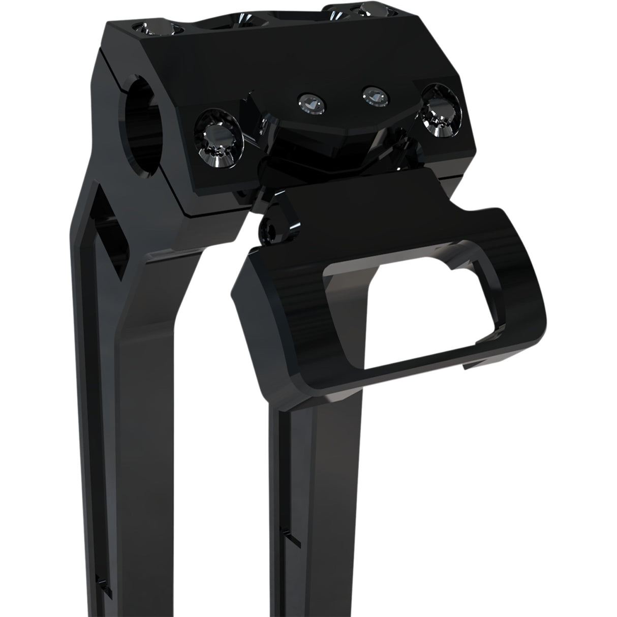 LA CHOPPERS 2201-0232 LA-7397-00B M8 Softail Gauge Mount For Performance Risers - Single - Black - Softail