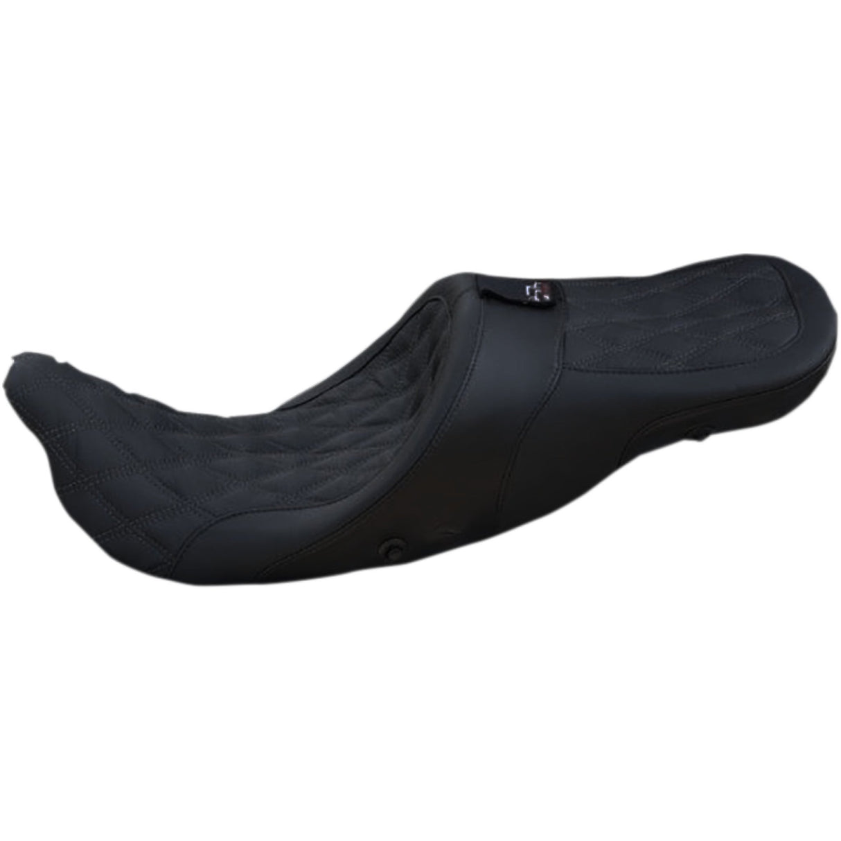 DANNY GRAY 0801-1148 21-413DIAAIR Airhawk Longhaul 2-Up Seat With Driver's Backrest Capability - Longhaul 2Up Seat - Air - w/ Driver Backrest Capability - Double Diamond w/ Gray Stitch - FL '08-'23