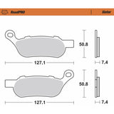 Moto-Master RoadPro Sintered Metal Brake Pads Sintered Series - 412102-PU For Harley Motorcycles 2008-2017